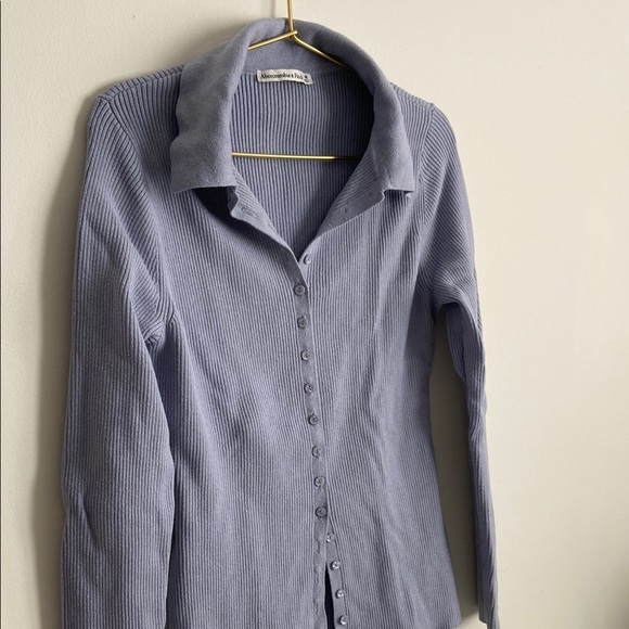 Abercrombie Slim Collared Cardigan SIZE M - Picture 5 of 8